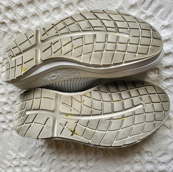 Oofos oomega white mesh sneaker recovery shoes size women's 10 - Picture 7 of 8